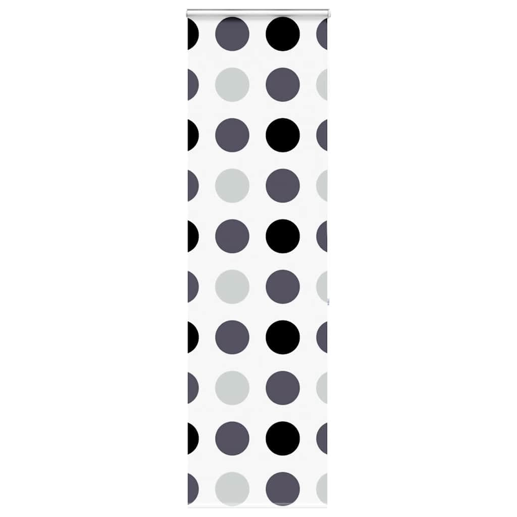 Cortina de ducha enrollable con casete, 70 x 240 cm, ancho de la tela 66 cm, de PEVA impermeable, riel de aluminio, con conector de cadena, ahorra espacio, protección visual y seguridad infantil para