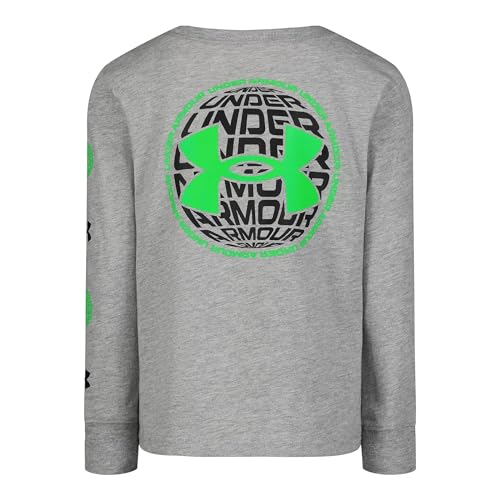 Image of Under Armour Boys' Long Sleeve Logo Graphic T-Shirt, Lightweight & Breathable, Relaxed Fit