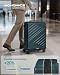 SONGMICS Koffer, Hartschalenkoffer mit TSA-Schloss, ABS-Trolley, 65 cm