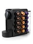 Coffee Pod Holder for Nespresso OriginalLine Capsules - Space Saving Stick-On Capsule Organizer Dispenser - Compatible with Pixie, Essenza Mini, Inissia, Citiz (BLACK)
