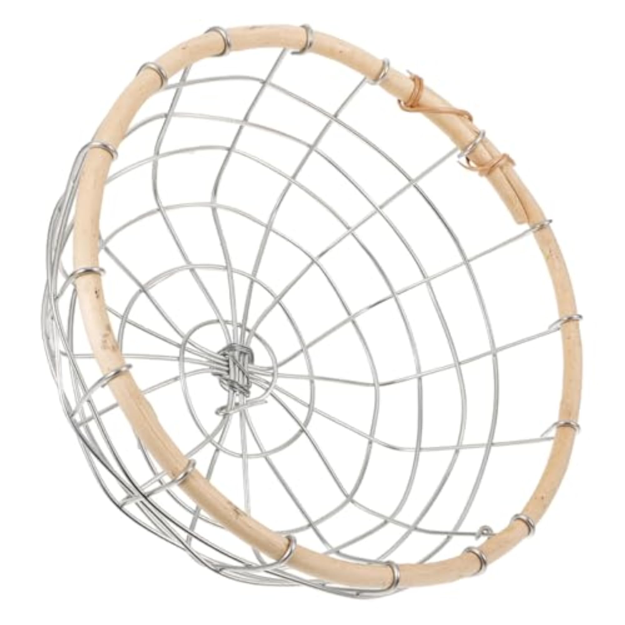 Medium Handmade Iron Wire Fruit Basket for Kitchen Countertop