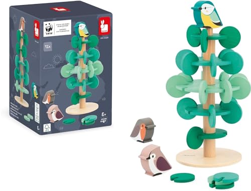 Janod arbre à assembler jeu d'éveil bois FSC motricité logique 3 ans J08646