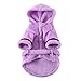 Petyoung Pet Bathrobe Dog Pajama Thickened Hooded Bathrobe Quick Drying and Super Absorbent Dog Bath Towel Soft Pet Nightwear for Puppy Small Dogs Cats