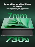 Newsoul Portable Monitor 4K 16 Zoll mit 1200 nits Helligkeit, 3840 x 2400 UHD Tragbarer Monitor, 145%sRGB 2000:1 16:10 IPS, Tragbarer Bildschirm mit USB-C HDMI und VESA für Laptop/PC/PS5/4/Xbox,1-pack – Ansicht 6