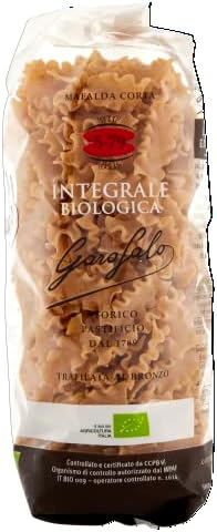Garofalo Organic Whole Wheat Mafalda Corta Dry Pasta, 500 g