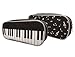Produktbild Musik-Themen Large Black Keyboard vor und Noten zurück Design-Mäppchen Federmäppchen