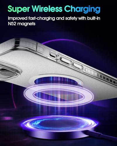 Coque iPhone 15 MagSafe antichoc protection rigide transparente blanc - 3