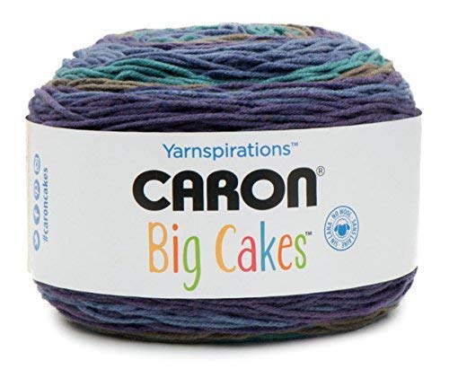 Caron Big Cakes Self Striping Yarn ~ 603 yd/551 m / 10.5oz/300 g Each (Blueberry Torte)