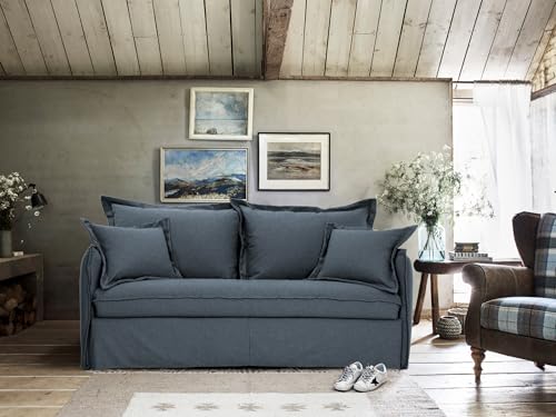Design elegante e materiali resistenti: Il divano letto MILOS presenta una struttura in metallo e legno, garantendo una lunga durata e robustezza. L'imbottitura in gomma di poliuretano e il rivestimento in tessuto di alta qualità non solo assicurano un design sofisticato, ma anche una resistenza eccellente all'usura quotidiana.