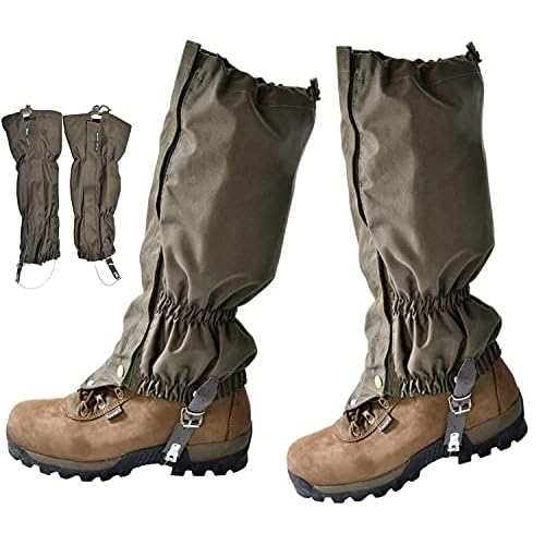Snake Gaiters, Waterproof Snake Guards, Snake Bite Protection for Lower Legs, Protects Against Snake Bite of All Types of Rattlesnakes, Snake Proof Gaiters Fit for Men & Women, Adjustable Size