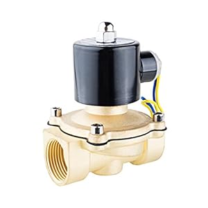 AMPEREUS DC 12V Electric Solenoid Valve NPT 1