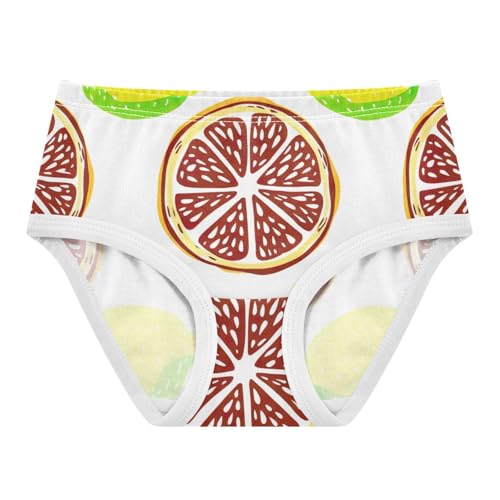 Girls Underwear Toddler 2t Cotton Panties Little Girl Colorful Kids Undies Briefs Colorful Citrus Fruits Lemons