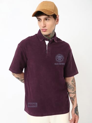 Image of Bewakoof Men's Typography Oversized Fit T-Shirt