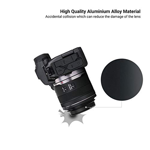 Image of JJC Metal Screw-in Lens Hood Shade, Compatible with Canon RF 35mm f1.8 Macro IS STM Lens, EW52 Replacement