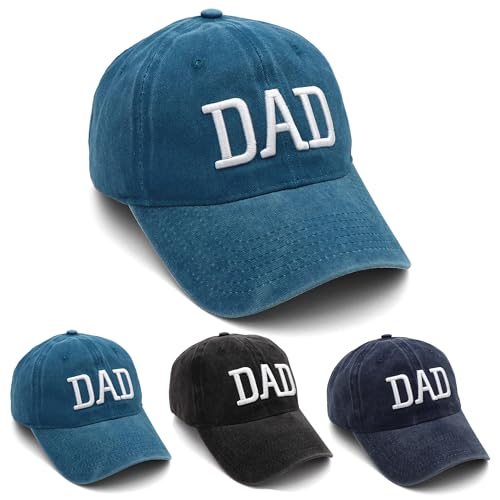 Chapeaux pour homme - Cadeaux d'anniversaire pour papa, mari, papa, lui, de la part de sa fille, fils, épouse - Casquette de baseball Only Dad, Dad Blue, Taille unique