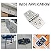 YWZHENYU 4 Pack 3’’ x 1.5’’ Boat Hinge 304 Stainless Steel Boat Hatch Hinges Door Hinges for Boats, Cabinet, Hatch, RVs