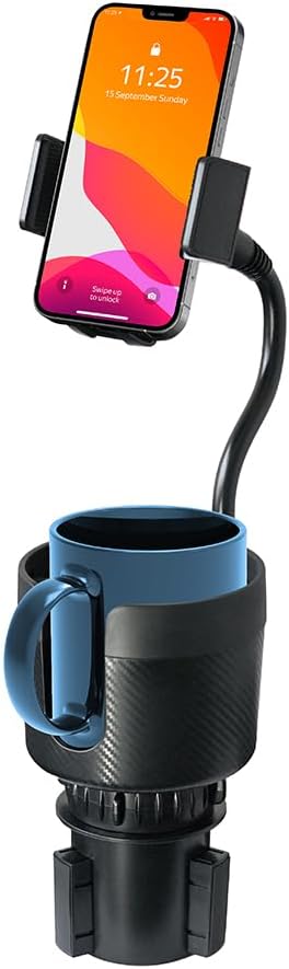 CupCargo Pro – 2-in-1 Car Cup Holder Expander and 360° Phone Mount with Adjustable Base and Flexible Neck, Universal Fit - Image 3