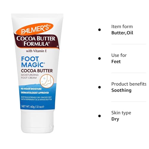 Palmers Cocoa Butter - Foot Magic Cream - Tube - 60g, 60 g (Pack of 1) - Image 3