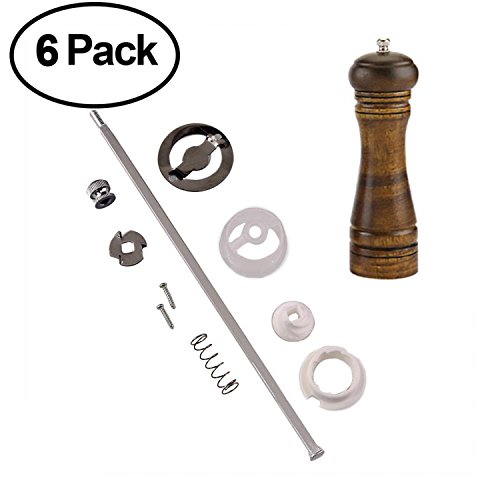 Legacy Woodturning, 8 Inch Salt and Pepper Mill Project Kit 6 Pack