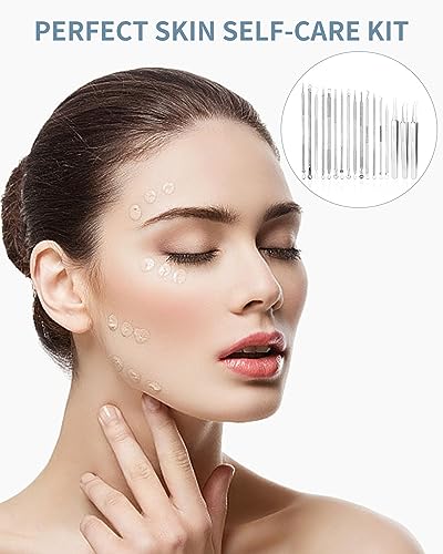 Rimozione Punti Neri Kit,16 Pezzi Estrattore di