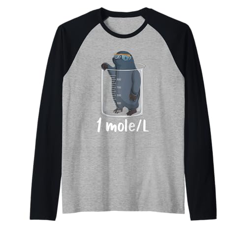 Funny Chemistry Chemist Student Science Teacher Moles women Manche Raglan