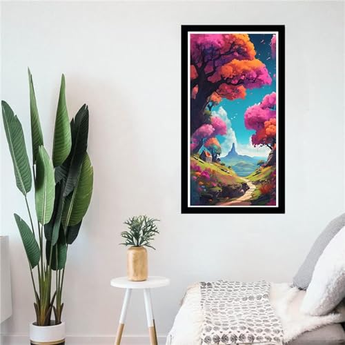 Kit Complet Diamond Painting Grand Format 80x160cm Rose DIY