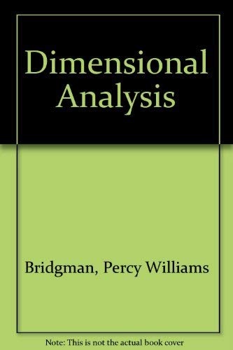 Dimensional Analysis 0404147747 Book Cover