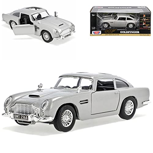 Motormax Aston Martin DB5 Coupe Silber J. Bond 007 Goldfinger 1963-1965...