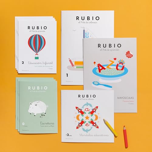 Pack Rubio Educación Infantil +3 años. Contiene 10 cuadernos. (PACKS ESCOLARES)