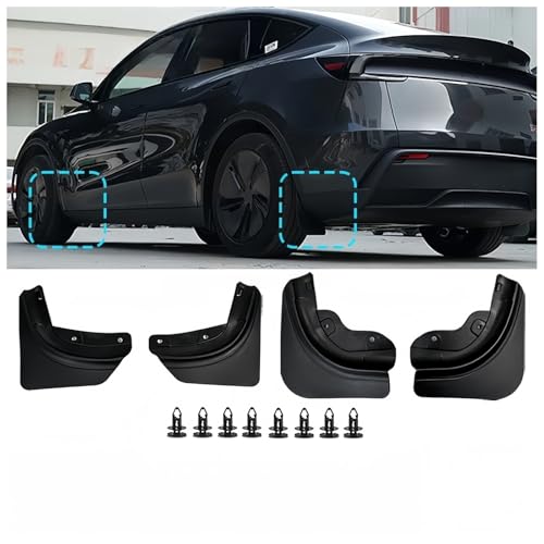 Guardabarros para Tesla Model Y Juniper 2025: accesorios de protección frontal autoroadhesivos 2