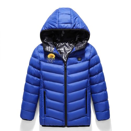 4-15 Years Boys Girls Electric Heated Jacket USB Charging Hooded Heated Coat 3 Temperature Settings Kids Body Warmer4