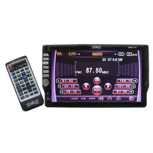 Absolute DMR710 Single DIN In-Dash 7-Inch TFT-LCD Touch screen Monitor with DVD, MP3