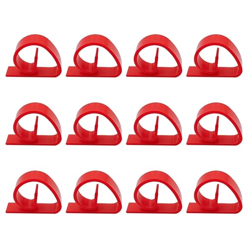 Hogvinnatil Clips de cubierta de mesa, clip de tela de mesa | 12 piezas GRANDES GRANDES - Pinzas de soporte de mantel portátil para eventos de picnic de fiesta de bodas al aire libre