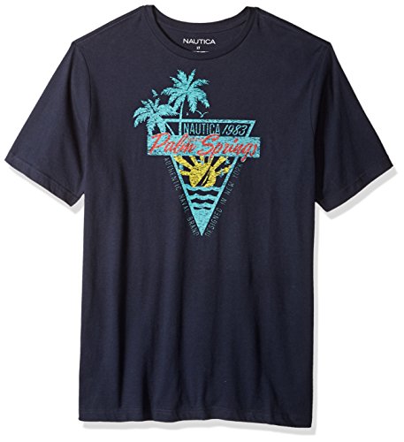 Nautica Men's Tall Short Sleeve Crew Neck Cotton Tshirt, True...