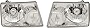 Garage-Pro Headlight Assembly Compatible with 2001-2011 Ford Ranger Halogen, Set of 2, Driver and Passenger Side