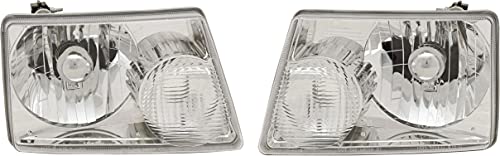 Garage-Pro Headlight Assembly Compatible with 2001-2011 Ford Ranger Halogen, Set of 2, Driver and Passenger Side