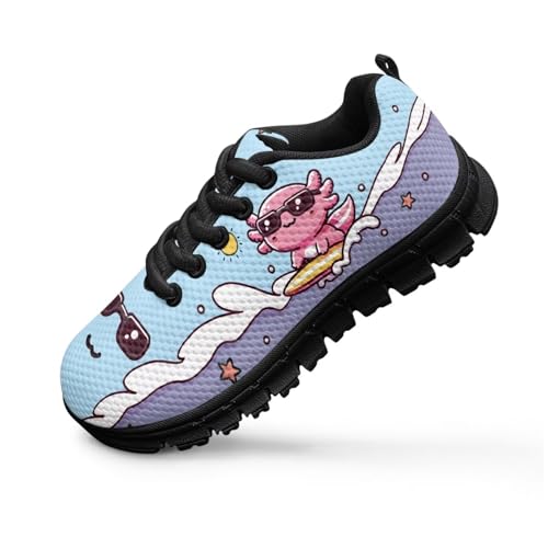 Kids Animals Sneaker Soft Lightweight Breathable Lace-Up Tennis Shoes for Litter Kids Anti-Slip School Athletic Outdoor Footwear Running Shoes for Big Kid US 11-5
