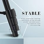 Apeocose 55" Phone Tripod for iPhone with Quick-Release Plate & 360 Degree Rotating Phone Mount Holder & Wireless Remote Shutter, Lightweight Tripod Stand for Cell Phone, Portable Travel Camera Tripod