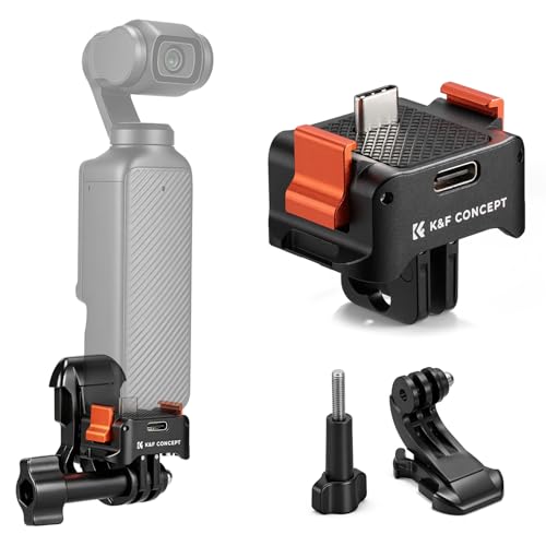 Image of K&F Concept Pocket 4 3 Charging Dock, Magnetic Quick-Release, Includes 1 T-Screw and 1 J-Shaped Quick-Release Plate.