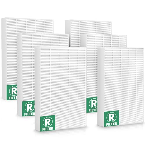 Pelano 6 Stück HPA300 Ersatzfilter R kompatibel mit Honeywell HPA300, HPA200, HPA100, HPA090 Serie und HPA5300, Filter R HRF-R3 & HRF-R2 & HRF-R1, Hepa Only