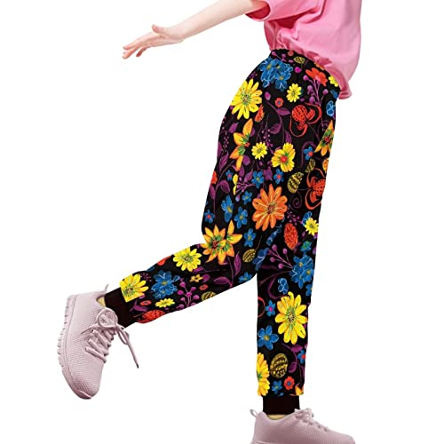COEQINE Sweatpants Active Jogger Sport Pants for Teen Girls 4-15 Years with Pockets4