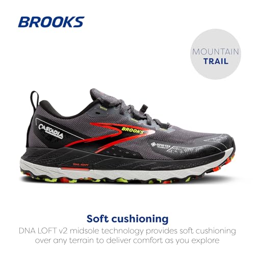Brooks Men’s Cascadia 18 GTX Waterproof Mountain Trail Running Shoe2