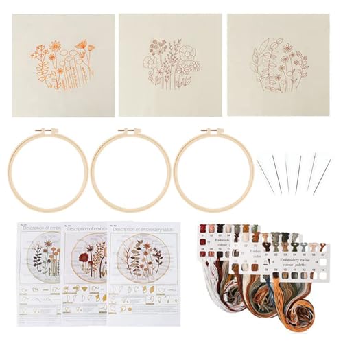 Kit de broderie à la main pour débuter sans stress grâce à notre mallette guidée