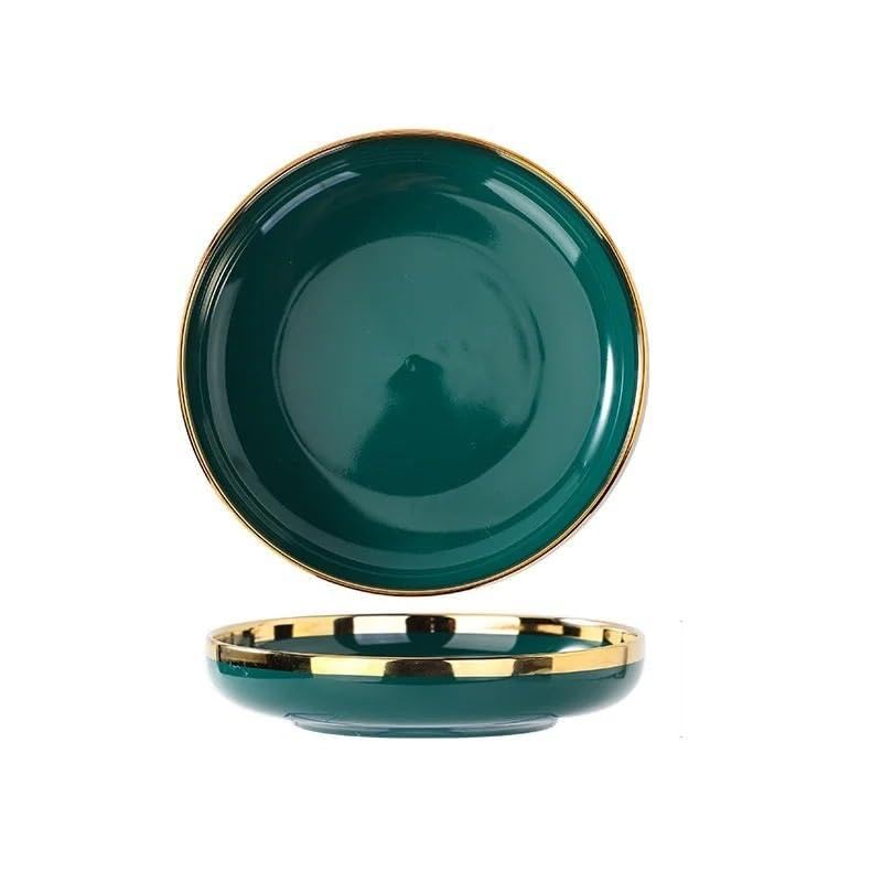 Assiettes à salade en céramique de style européen pour habiller élégamment votre table de maison