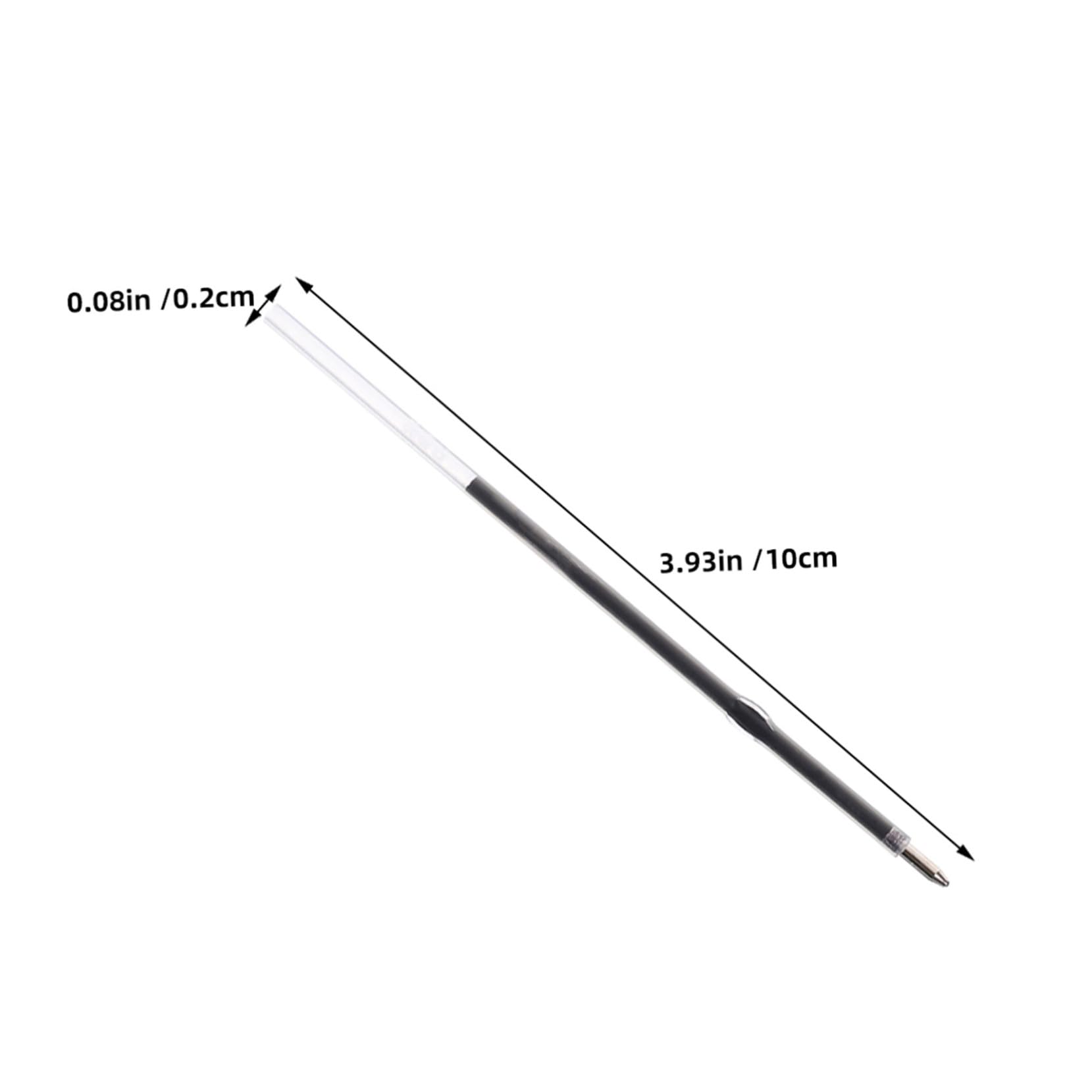 600 Pièces Recharges pour Stylo Bille Noir Recharges Remplaçables pour Stylos à Bille Installation Facile Usage Prolongé pour Bureau et École