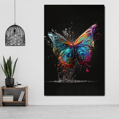 Toile de peinture abstraite pour raviver les murs blancs du salon - 5