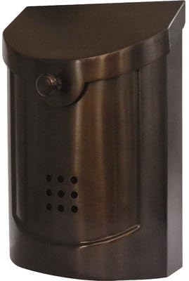 Ecco E5 Wall Mounted Mailbox, Bronze Plated, Small