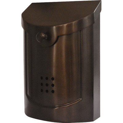 Ecco E5 Wall Mounted Mailbox, Bronze Plated, Small #TOP9