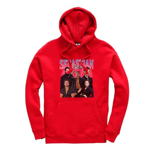 New Spirit Original Sebastian Stan Jumper Unisex Funny Adults Hoodie Jumper Red