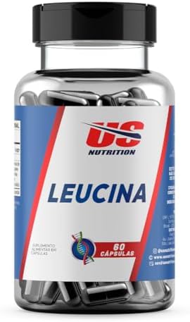 Leucina 100% Pura Aminoácido Essencial 60 caps – Suporte para For...